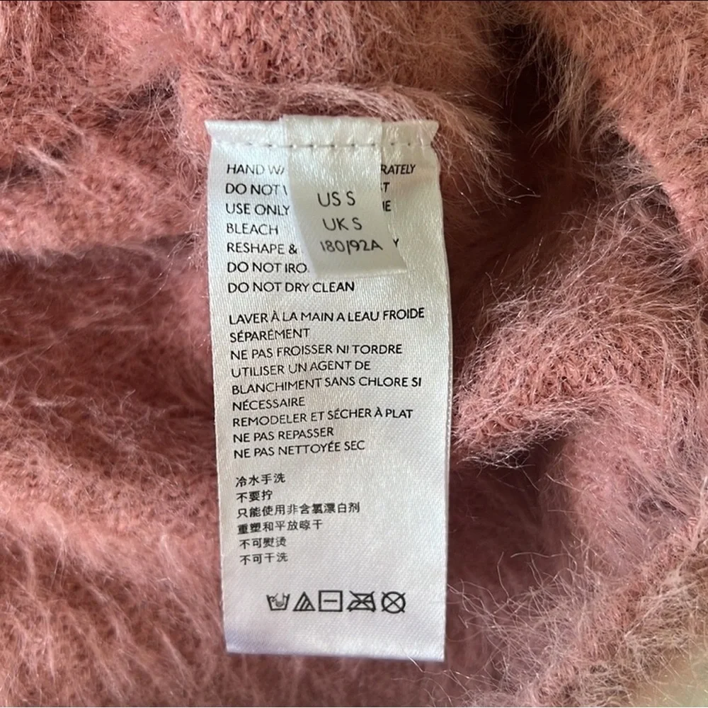 Urban Outfitters Pink Eyelash Shaggy Cardigan Sweater - Picture 8 of 8
